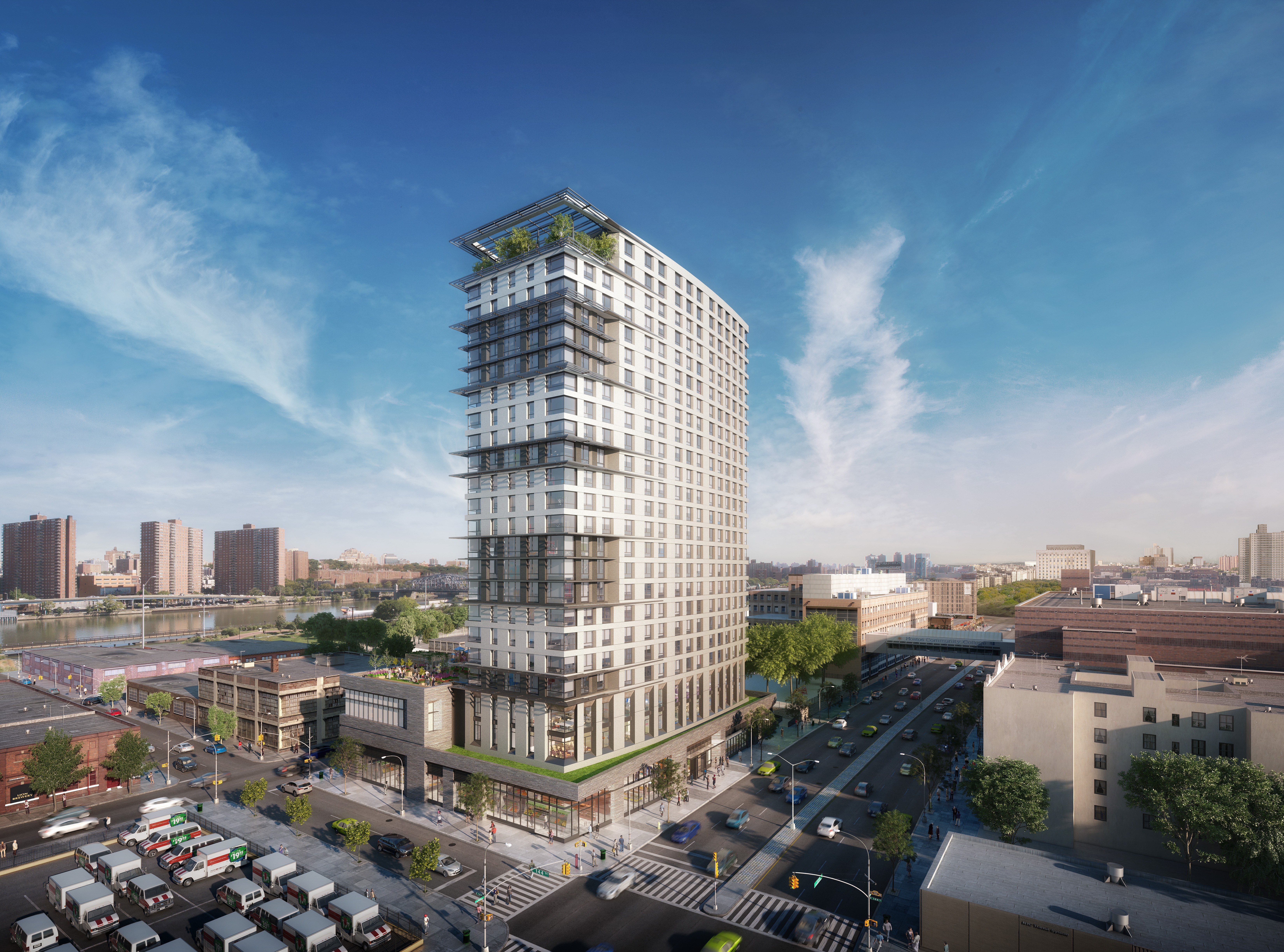 425 Grand Concourse Aerial View