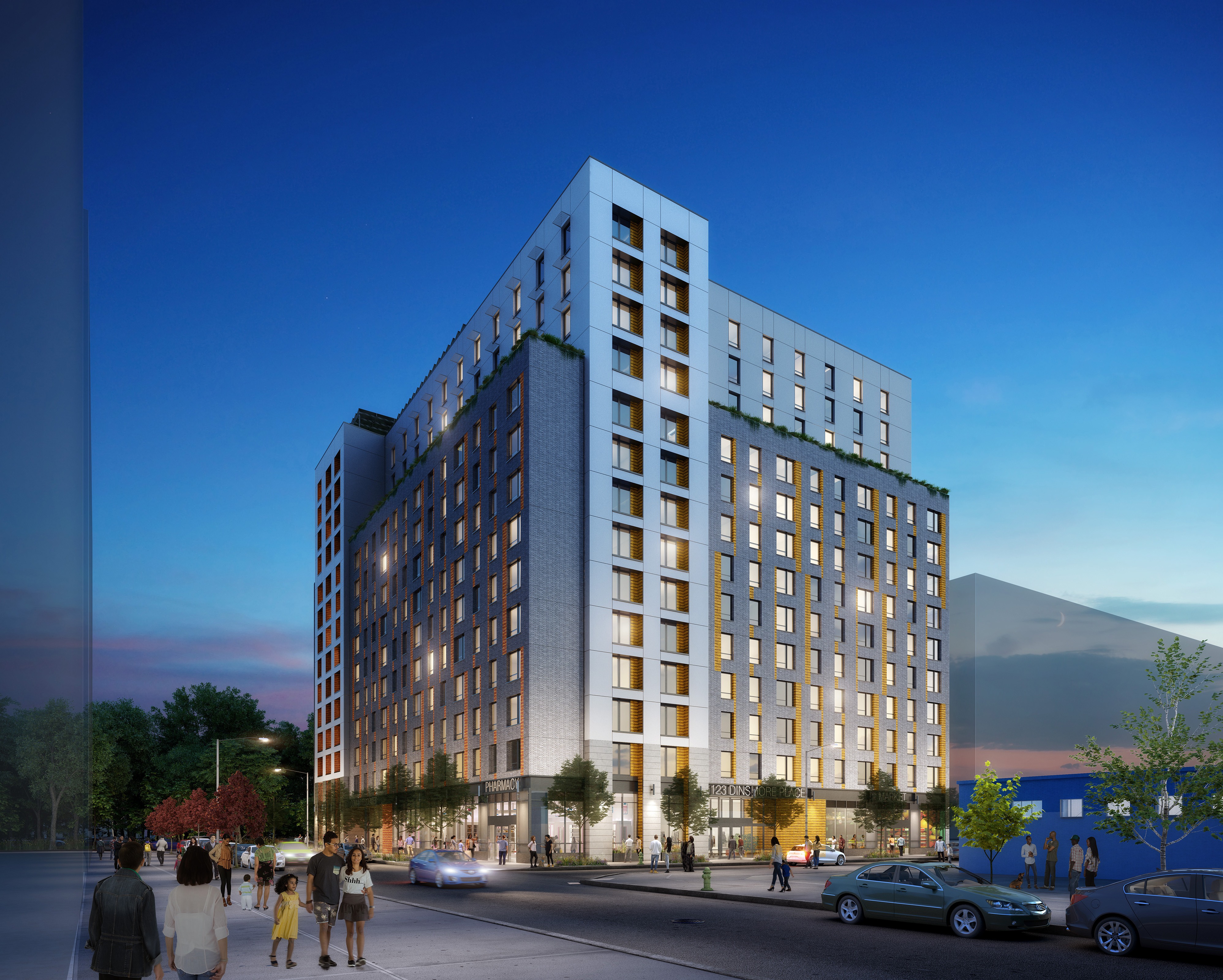 Chestnut Commons Street View - by Dattner Architects