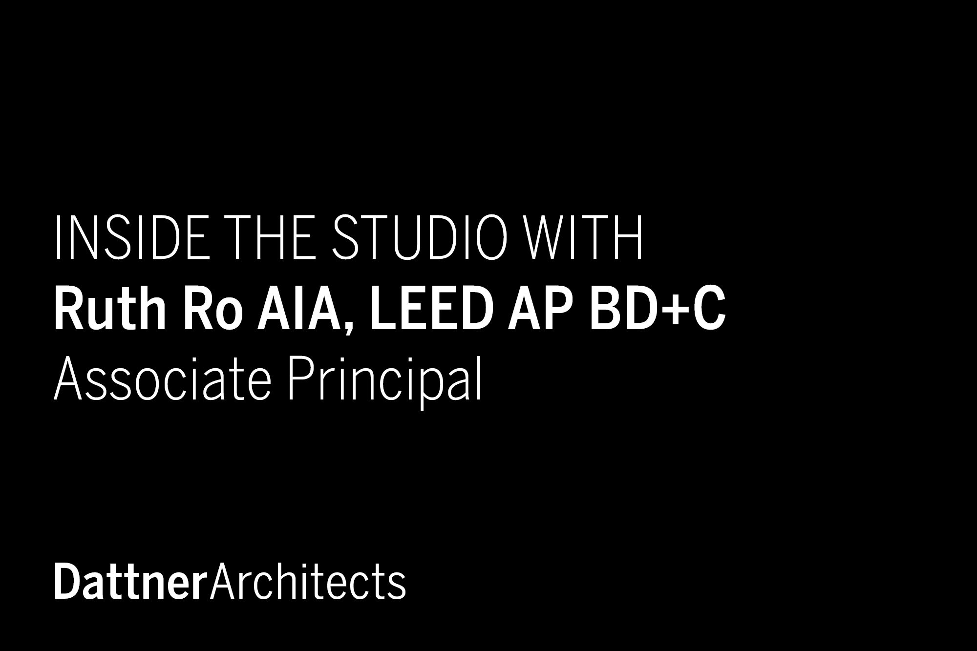 Inside the Studio with Ruth Ro