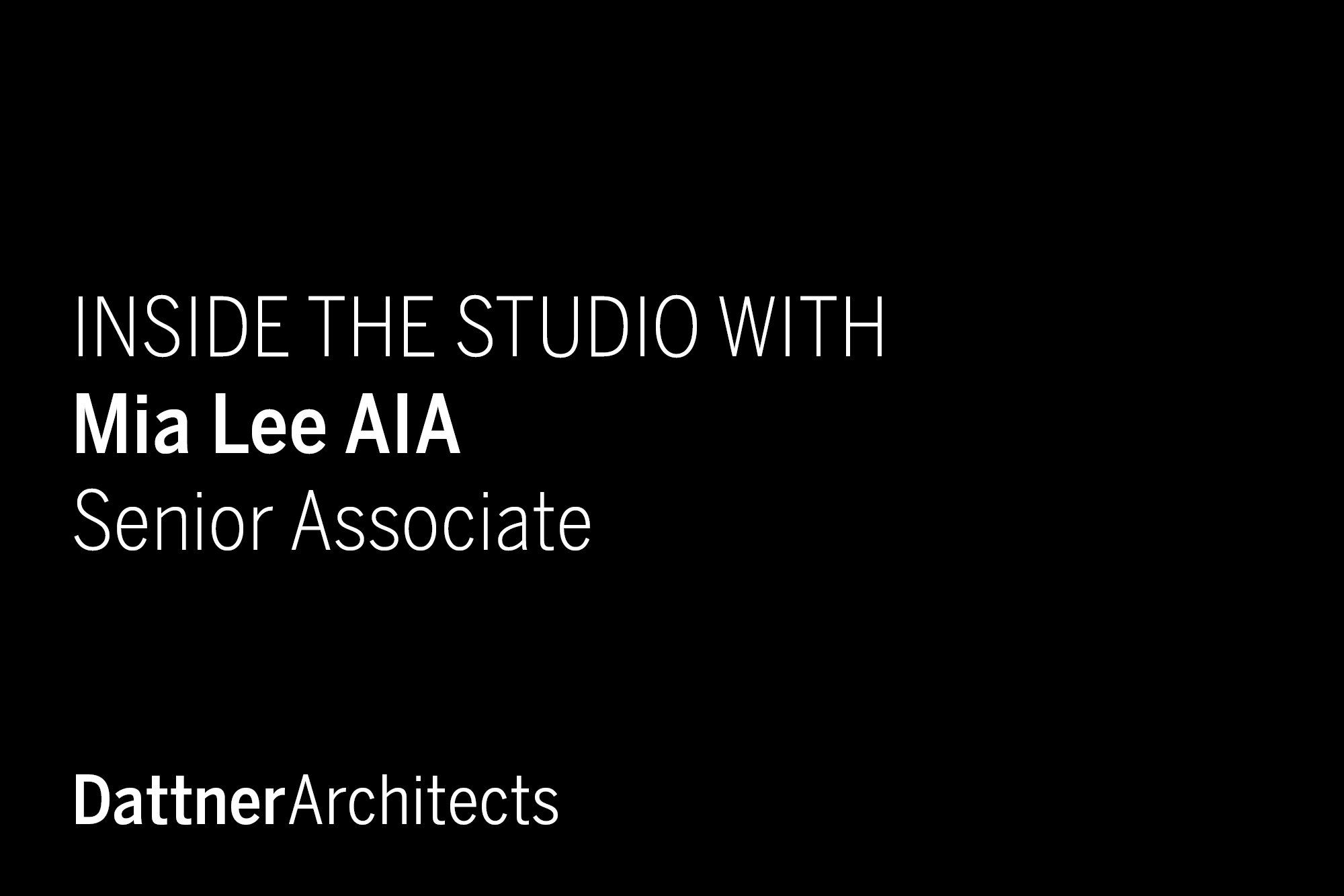 Inside the Studio with Mia Lee