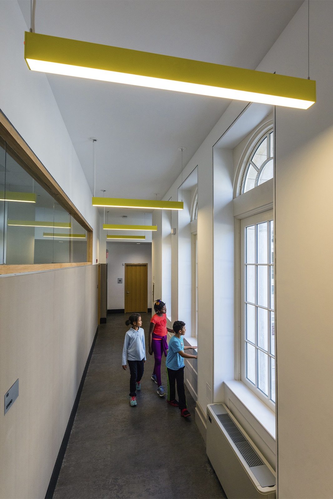 Boys & Girls Club of Harlem interior hallway