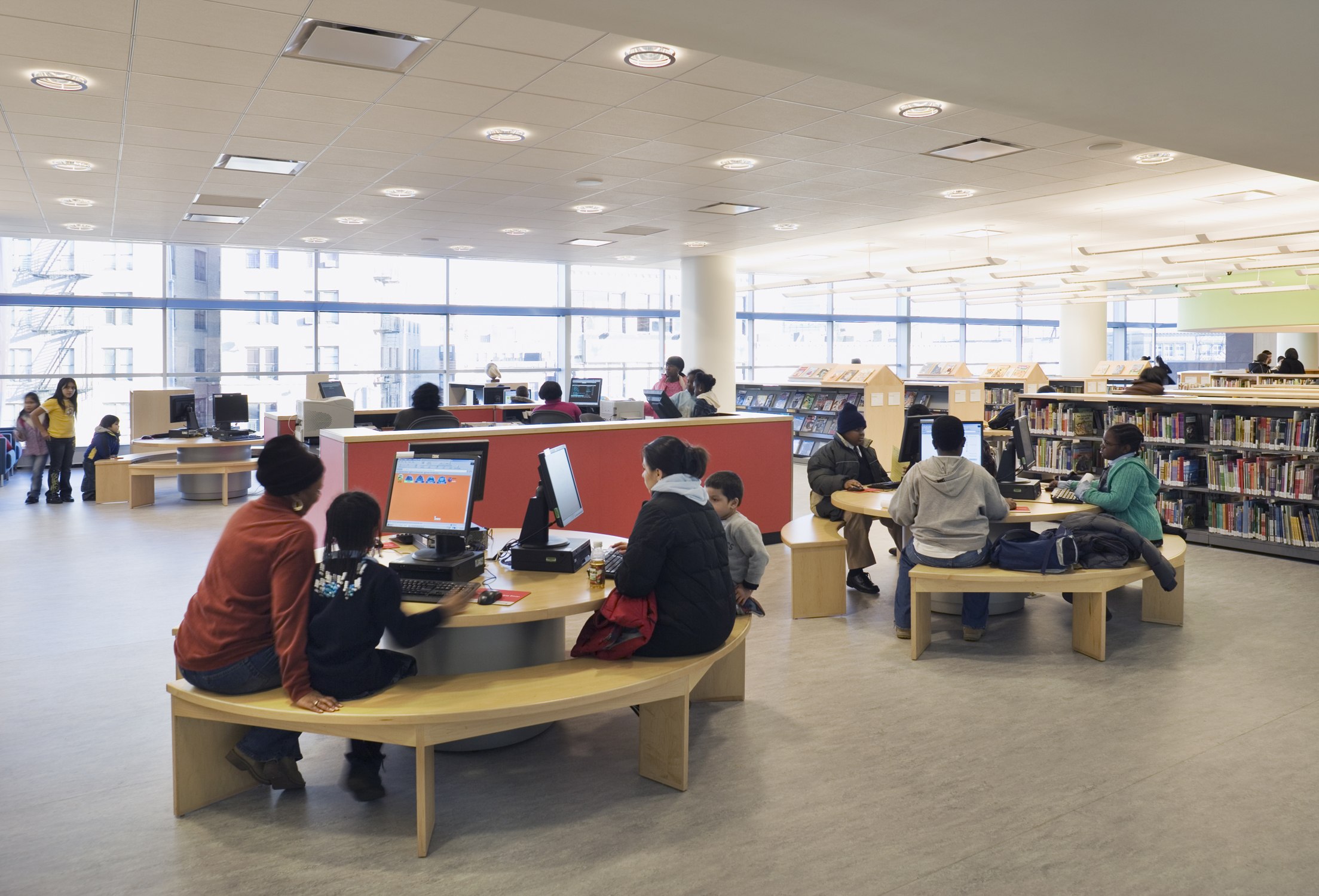 Bronx Library Center New York Public Library Dattner Architects
