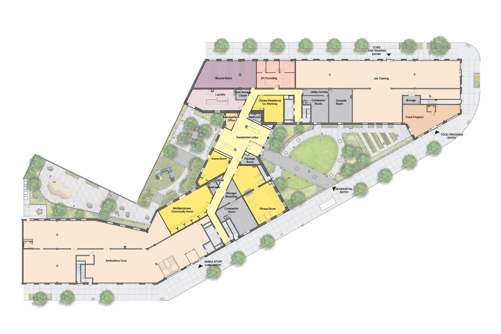 dattner-architects-nyc-vital brookdale-ground floor plan