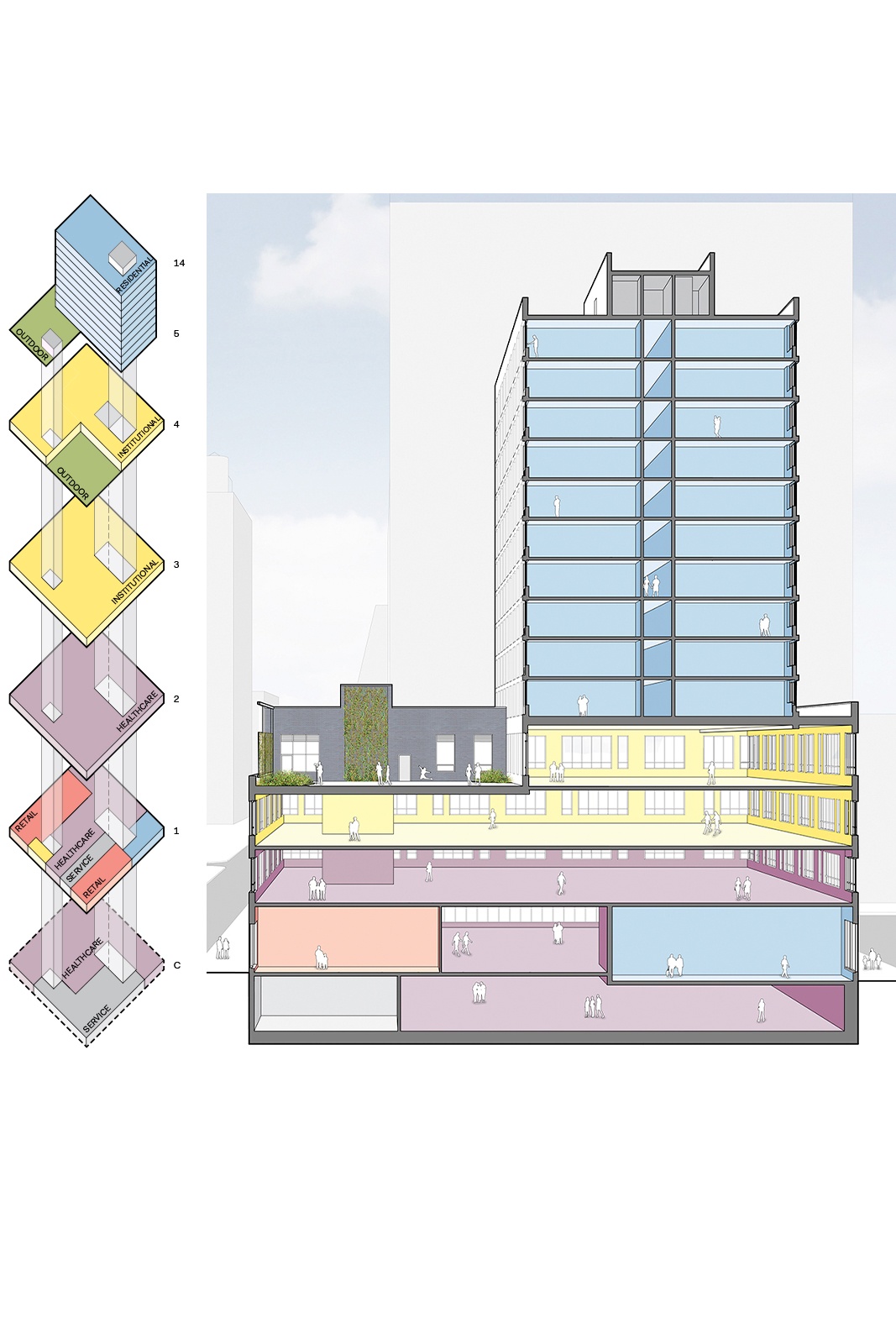 Dattner Architects Nyc Nyu At Essex Diagrams