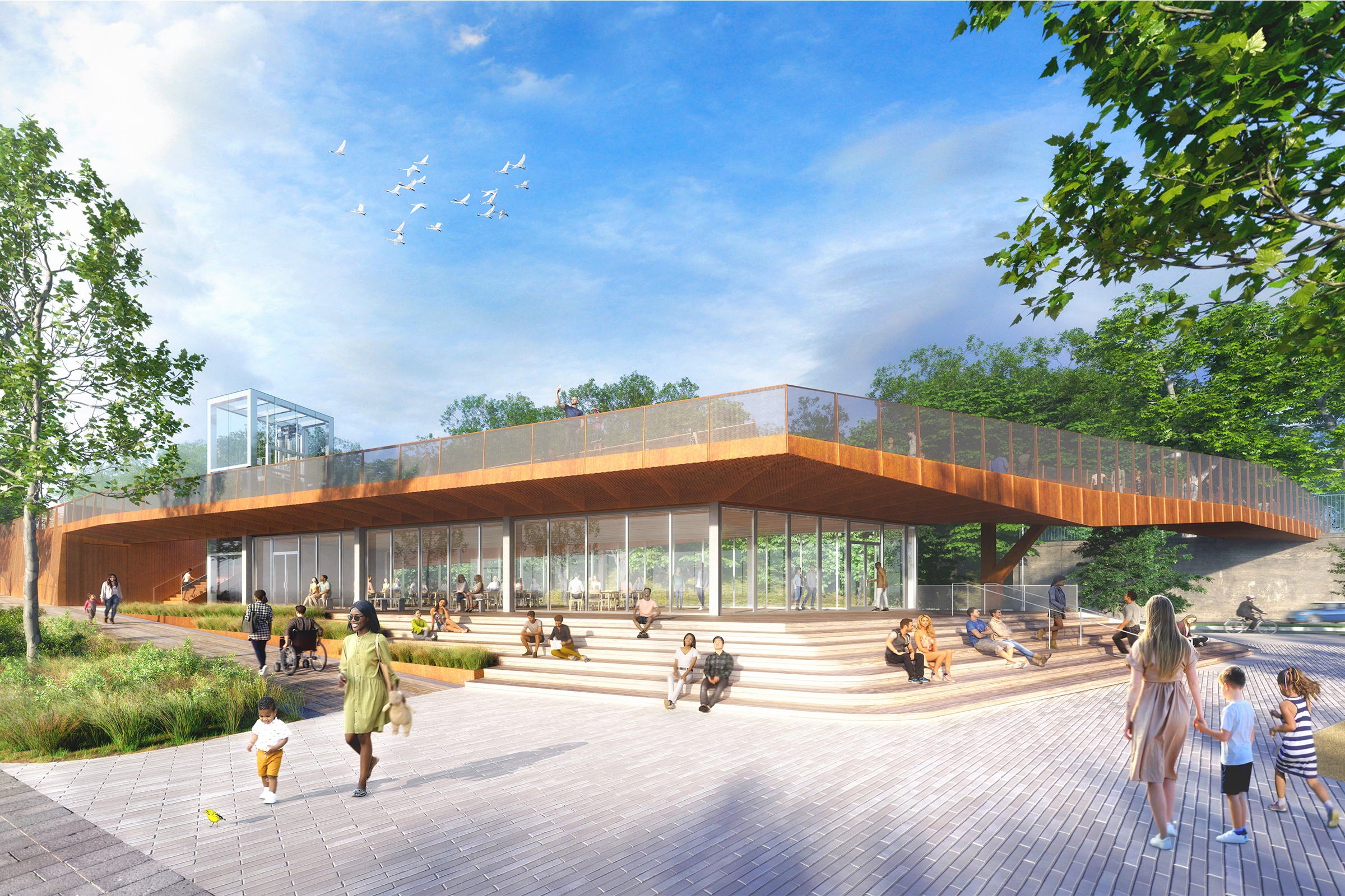 Dattner Architects Nyc Hoboken Maritime Park Ground View