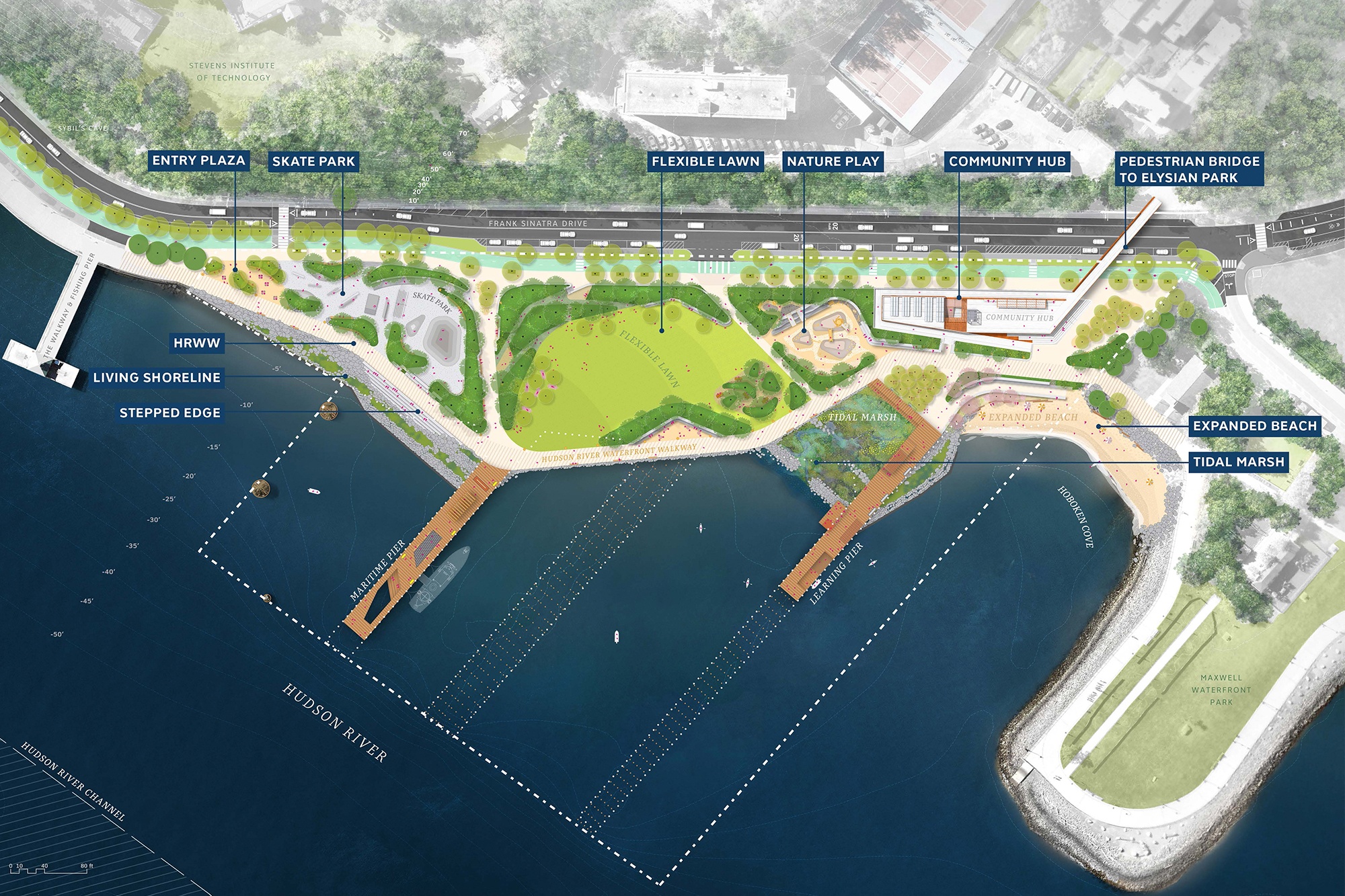 dattner-architects-nyc-hoboken-maritime-park-site-plan